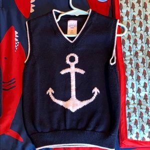 Little boys anchor sweater vest